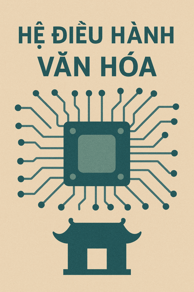 Hệ điều hành văn hóa: hình ảnh bo mạch và biểu tượng truyền thống Việt Nam