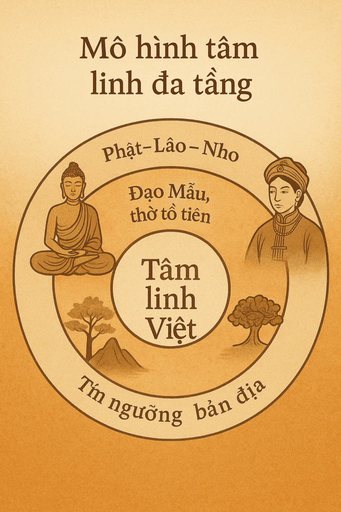 Mô hình tâm linh đa tầng trong văn hóa Việt: từ tín ngưỡng bản địa đến đạo Mẫu và Phật – Lão – Nho