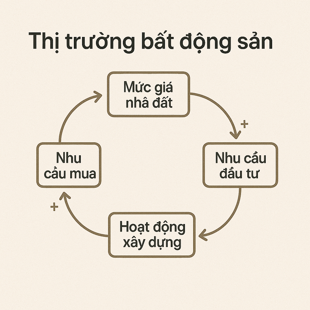 Causal Loop thị trường bất động sản minh họa vòng phản hồi trong tư duy hệ thống