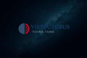 Biểu tượng VietFuturus - tư duy dài hạn cho trí tuệ Việt nam trong kỷ nguyên hỗn loạn.